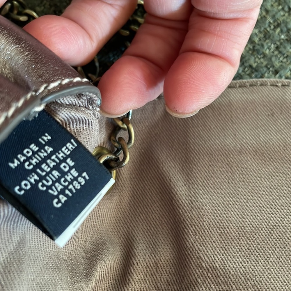 Banana Republic leather metallic cross body purse - Picture 8 of 11